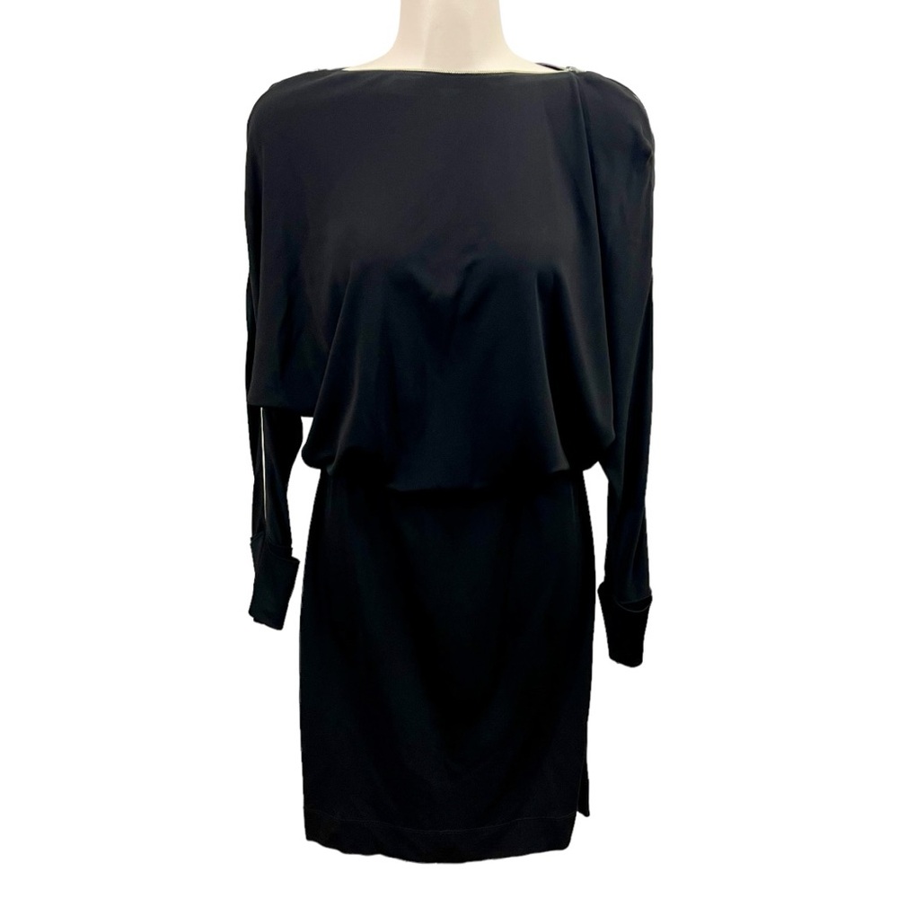 L'Agence Little Black Dress Slinky Zipper
Neckline Adjustable Size 2